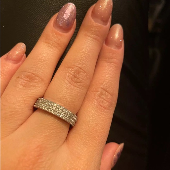 🔥HOST PICK 925 Sterling Silver Dazzling Pave Diamond Ring - Picture 5 of 12